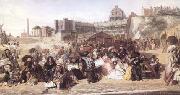 William Powell  Frith Ramsgate Sands 'Life at the Seaside' (mk25) oil painting